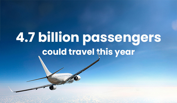 4.7 billion passengers could travel this year